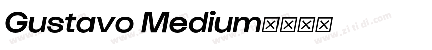 Gustavo Medium字体转换